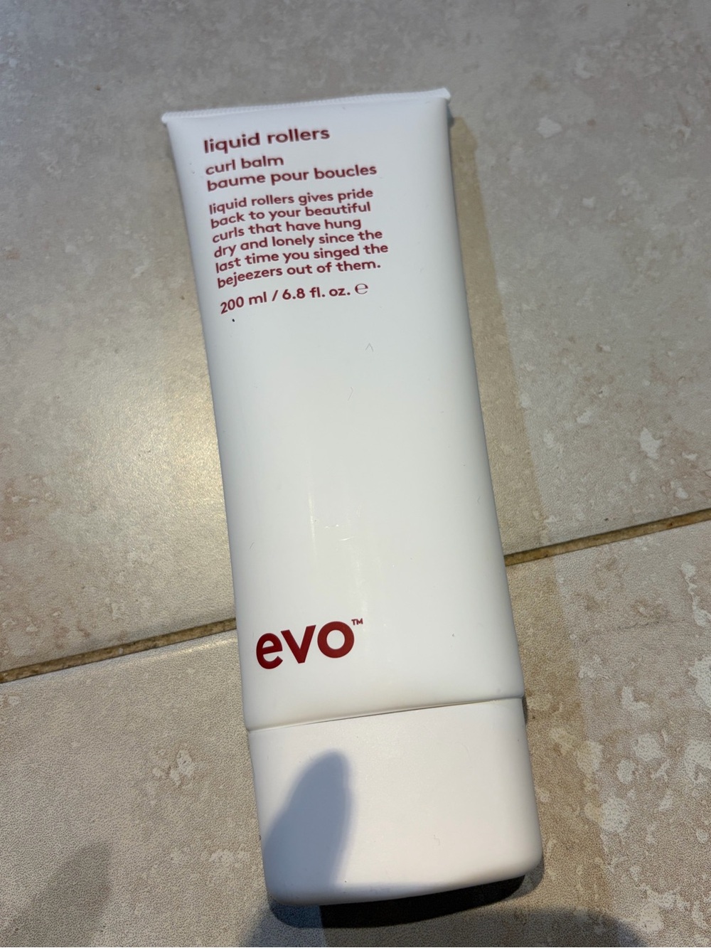 evo Liquid Rollers Curl Balm in White - Curl Defining Styling 6.8oz brand new